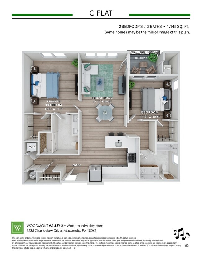 Floorplan - The Villas at Valley