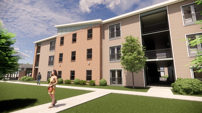 Representación del exterior - Commonwealth Court Apartments