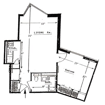 1 chambre/1 salle de bain - St David's Village