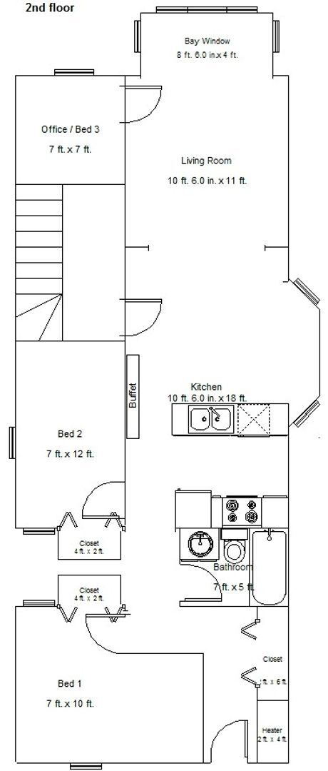 Photo - 2bed/1bath, PLUS OFFICE in Bucktown! Central Air! Free Laundry! Apartment