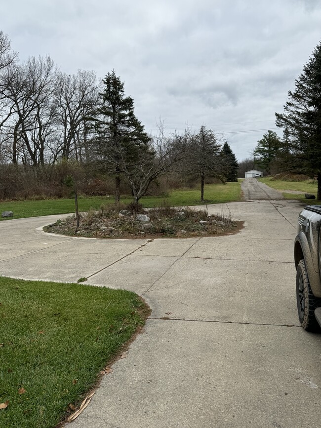 Paved Circle driveway - 465 N Burkhart Rd