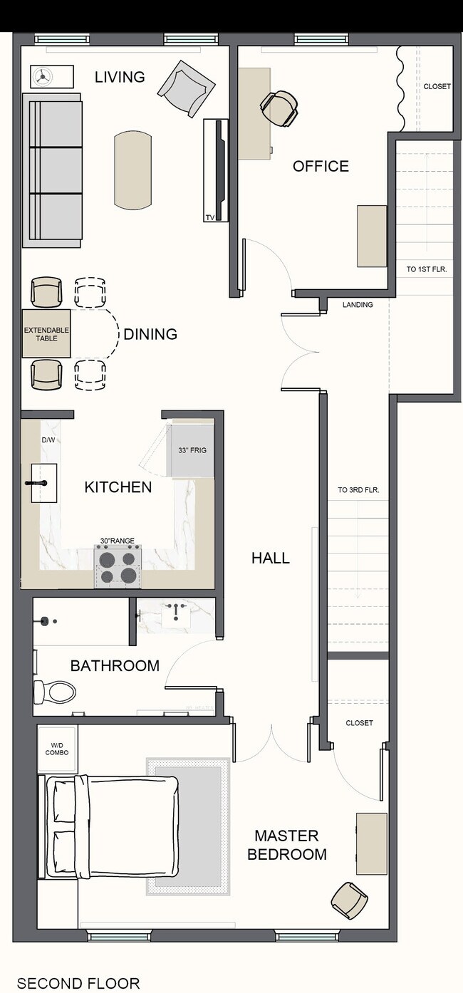 2ND FLR FURN PLAN - 432 E Main St