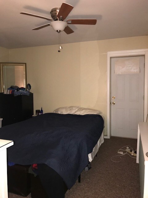 bedroom with door to outside yard - 714 N 24th St