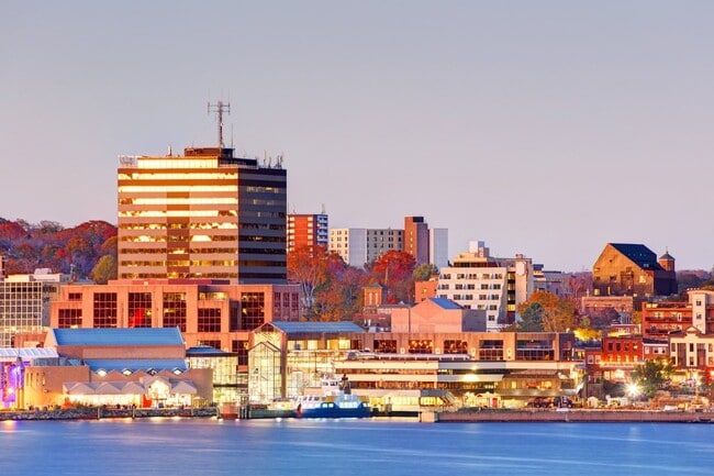 The Dartmouth skyline at dusk