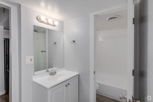 1BR, 1BA - 650SF - Bathroom - Radius Apartments