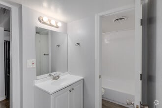 1BR, 1BA - 650SF - Bathroom - Radius Apartments