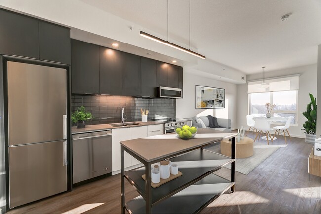 Plan G - Open-Concept Design and Dark Colour Palette - Southpark on Whyte