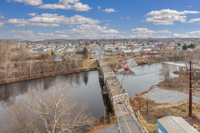 The Woodward Bridge connects Cementon and the Northampton Historic District.