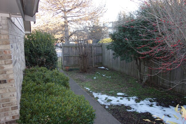 At front door looking towards courtyard - 6650 S Victor Ave
