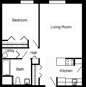 1BR/1BA - Fairview Manor Apartments