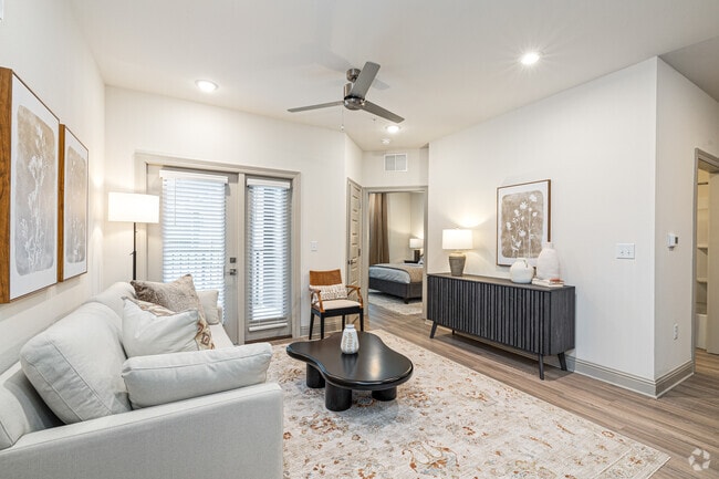 The Linen 2BR, 2BA- Living Room - The Waters at Crestview