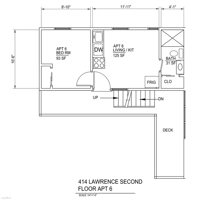 Foto del edificio - 1 br, 1 bath  - 414 Lawrence St Apt 6 Unit #6