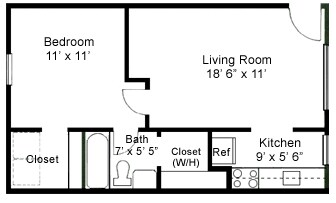 Plano de planta - Greentree Apartments