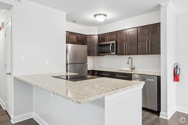 2BR, 2BA - 872SF - Kitchen - Cedar Street Commons - Senior Living Community