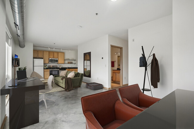 Plano de planta de la sala de estar de Gopher - Solhaus Apartments & Tower