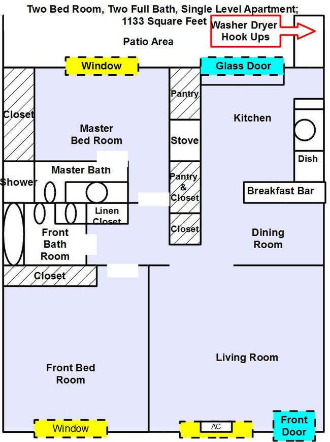 WES Apartamento de dos habitaciones townhom.jpg - Westmount Apartments