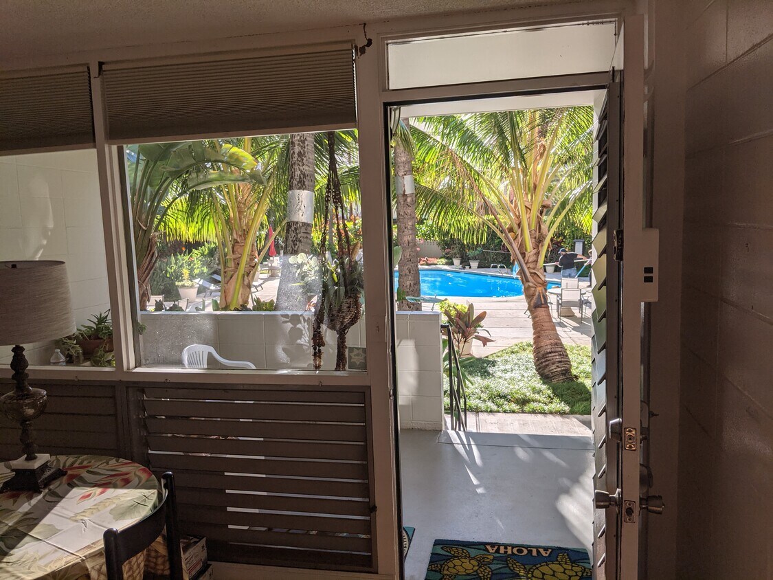 View of Lanai and Pool - 425 ena Rd