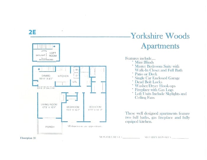 Yorkshire Woods Apartments – 2E