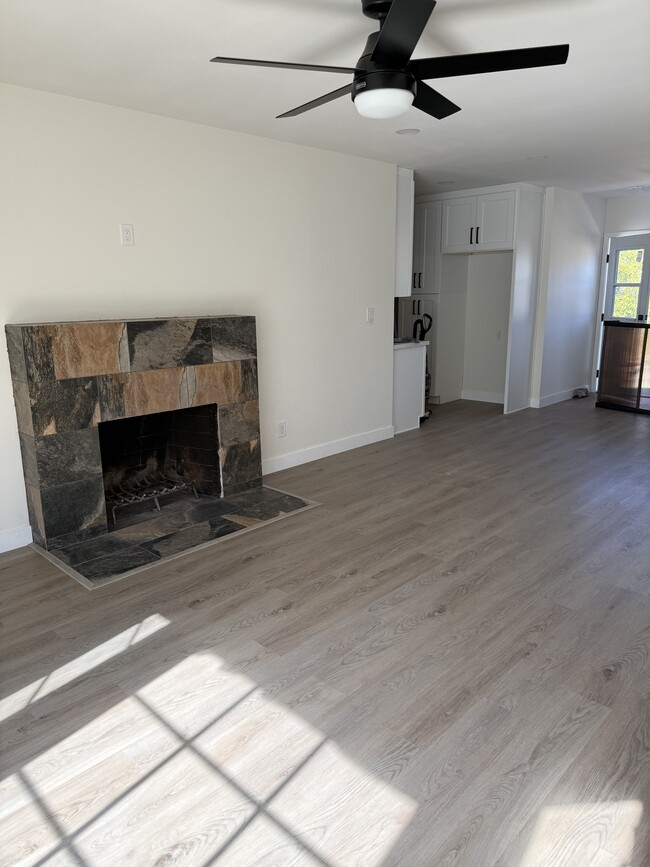 Chimenea en la sala de estar - 1704 N Rose St