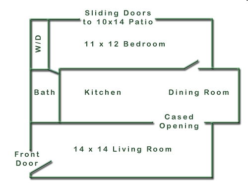 Apartamento de una habitación - Feemster Lake Road Apartments