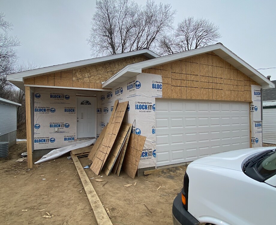 Front of Home + Double Car Garage - 3628 Green Ave