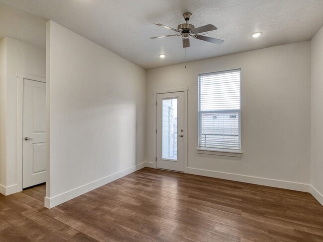 Door to Patio in Living Room - The Atlas Apartments