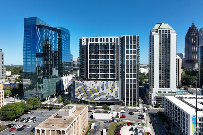 Midtown Atlanta is an epicenter of business and culture with striking modern buildings.