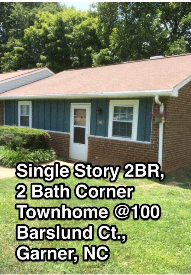 100 Barslund Ct, Garner, NC 27529 Townhome Rentals in Garner NC