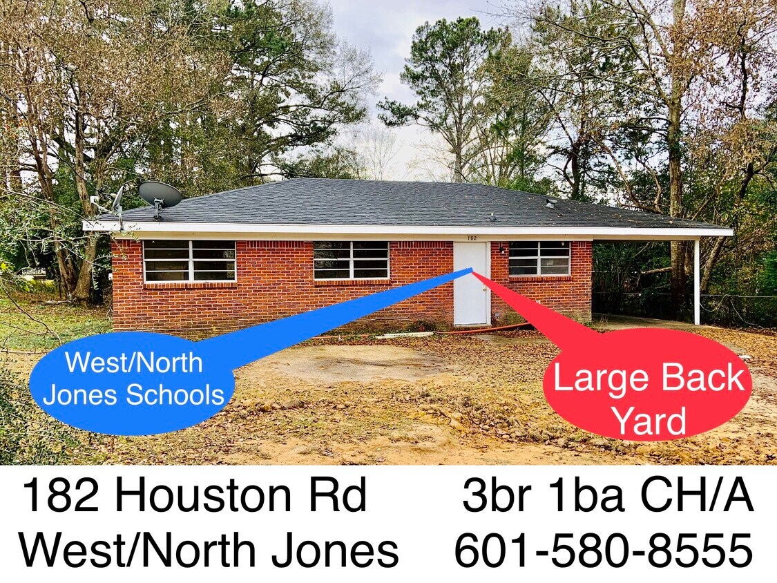 182 Houston Rd, Laurel, MS 39443 House Rental in Laurel, MS