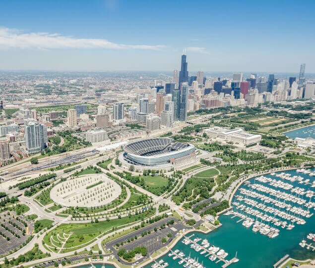 Soldier Field is located in Near West Side