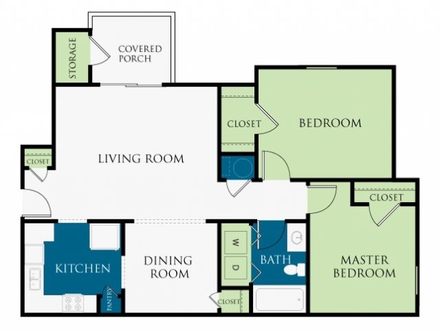 Plano de planta - Ridge Run Apartments