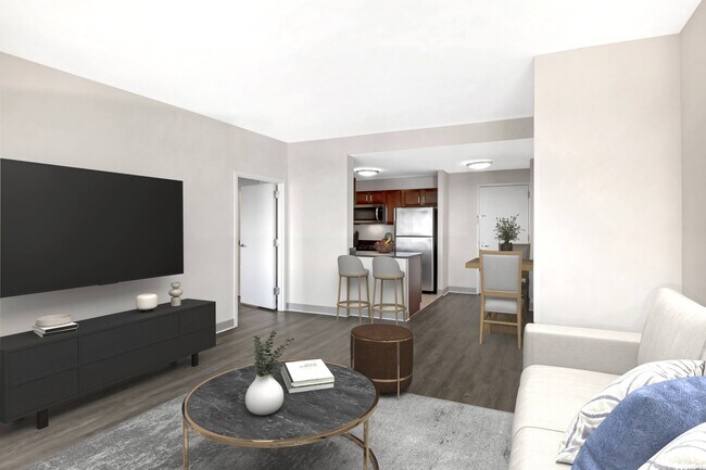 Living and Dining Space - Hartford 21 Apartments