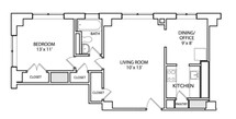 Congress 1bed/1bath 660