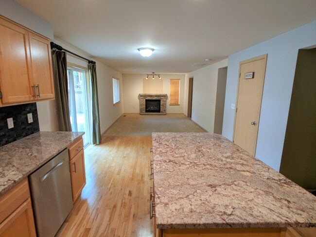 Family room with gas fireplace - 1908 Dayton Ave NE