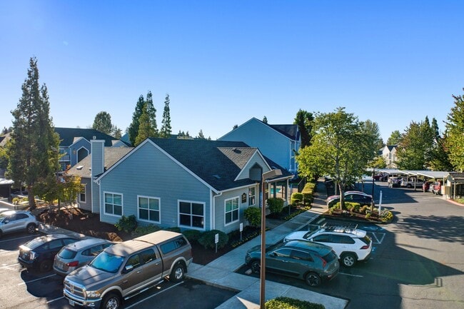 side view exterior of clubhouse Aloha Oregon Quatama Village Apartments - Quatama Village Apartments