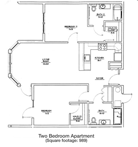 2HAB/2BA - Gardens at Northgate