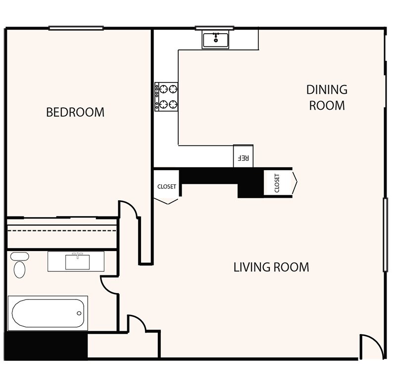 Floorplan - Pebble Bay Apartments