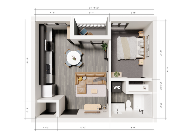 DIMS_UNIDAD A - 343 Apartments