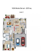 First Floor Plan - New Construction La Rennes Homes for Rent
