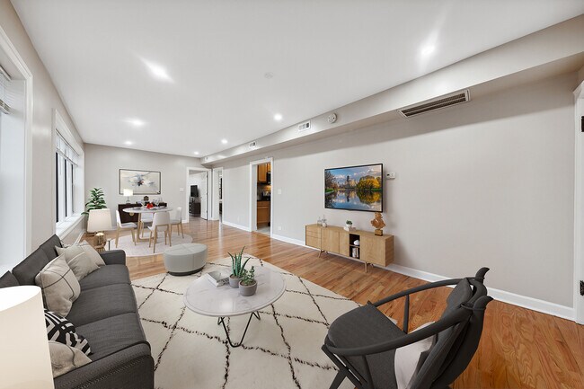 Living & Dining Room - 3053 N LeClaire Ave