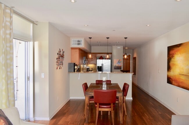 View into kitchen from living area - 630 Thomas L Berkley Way