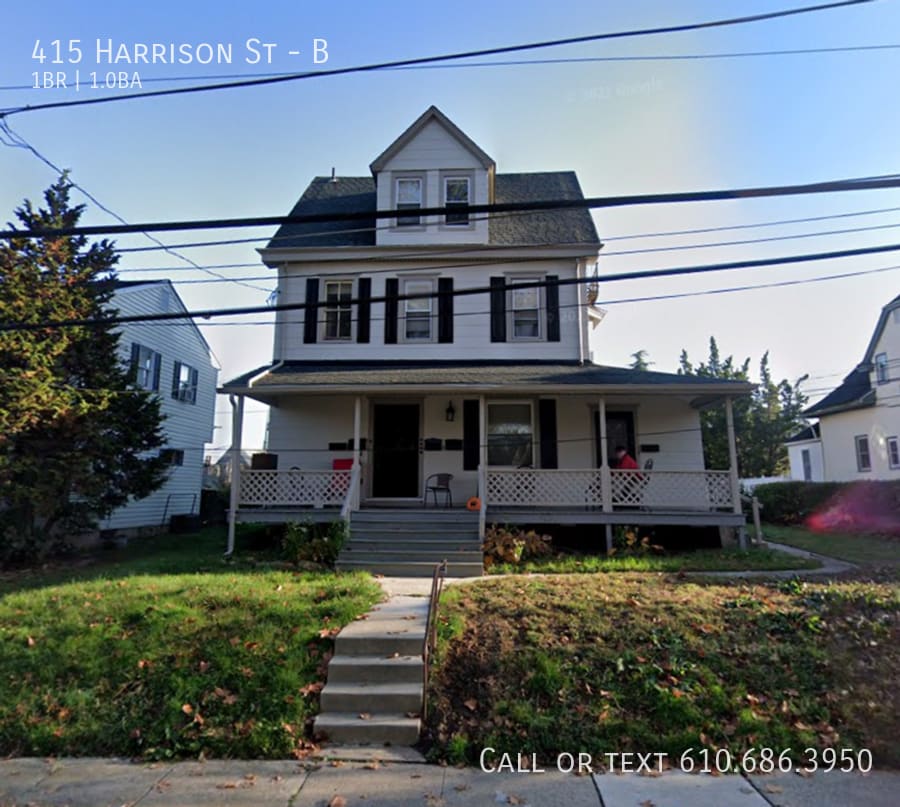 415 Harrison St Unit B, Ridley Park, PA 19078 Room for Rent in Ridley