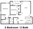 2 Bed 2 Bath