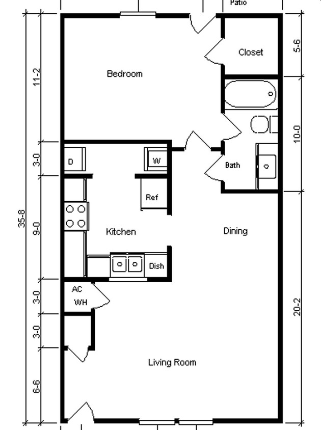 1HAB/1BA - Tree Tops Villas