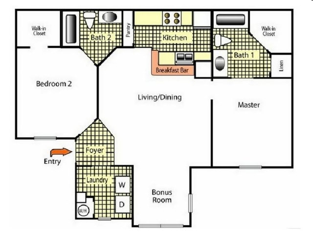 Three Bedroom Two Bath - Reef Club