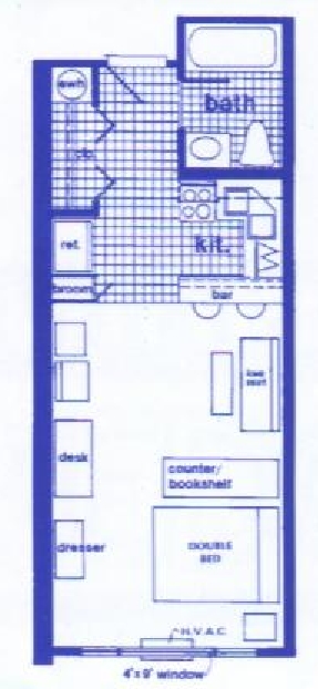 Plano de planta - Campus Edge Condominiums