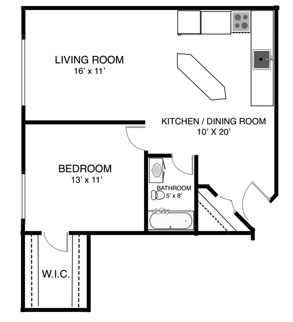 1BR/1BA - Tapestry Apartments