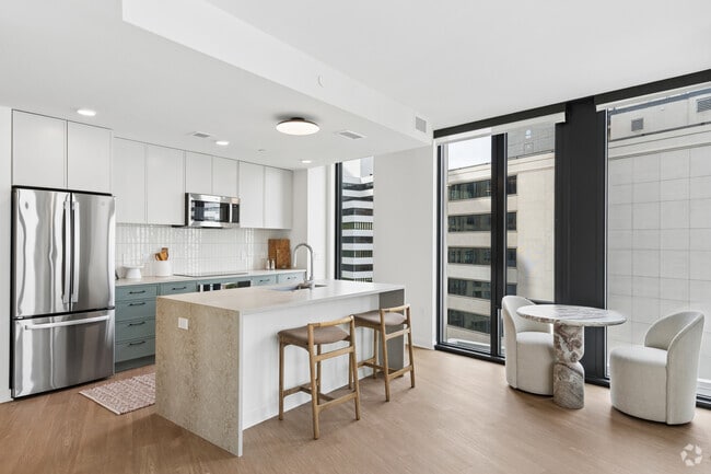 2BR, 2BA - 1,139SF - Kitchen, Dining - The Charles