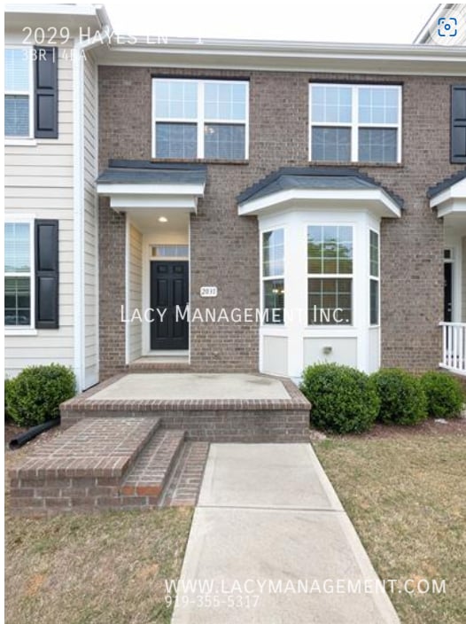 2029 Hayes Ln, Holly Springs, NC 27540 Townhome Rentals in Holly