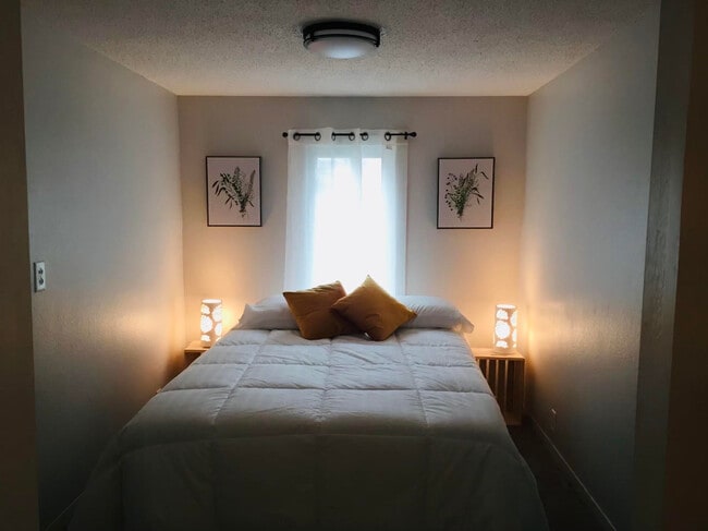 Bedroom with sliding glass barn doors - 223 10th Ave SE
